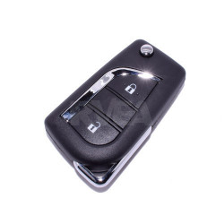 1pc Étui de clé de remplacement pour Citroen Couvercle de clé pour Toyota  Aygo 2 boutons Télécommande Porte-clés Shell pour Peugeot Pas de lame Pas  de logo